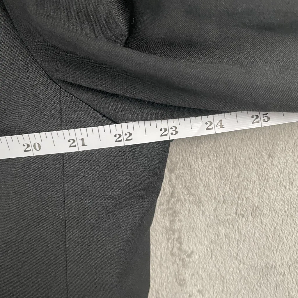 Ellen Tracy Blazer Womens 18 Black One Button Career Work Jacket Pockets Chic - Image 6