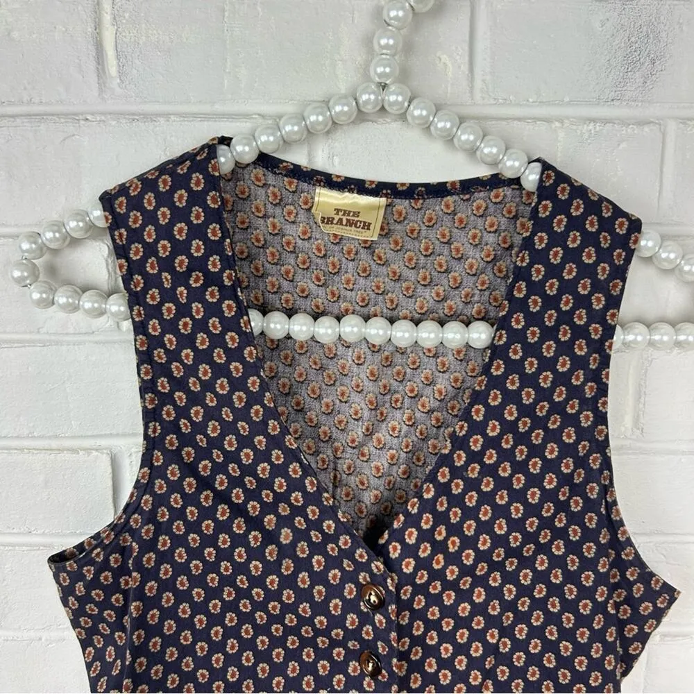 Vintage The Branch Div. Of Joshua Tree 70s Patterned Vest Sleeveless Top Purple Size XS - Image 2