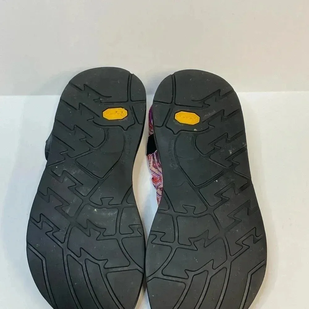 Chaco ZX/2 Vibram Unaweep Hiking Sandals Women’s size 10 Pink Toe Loop Strappy - Image 8