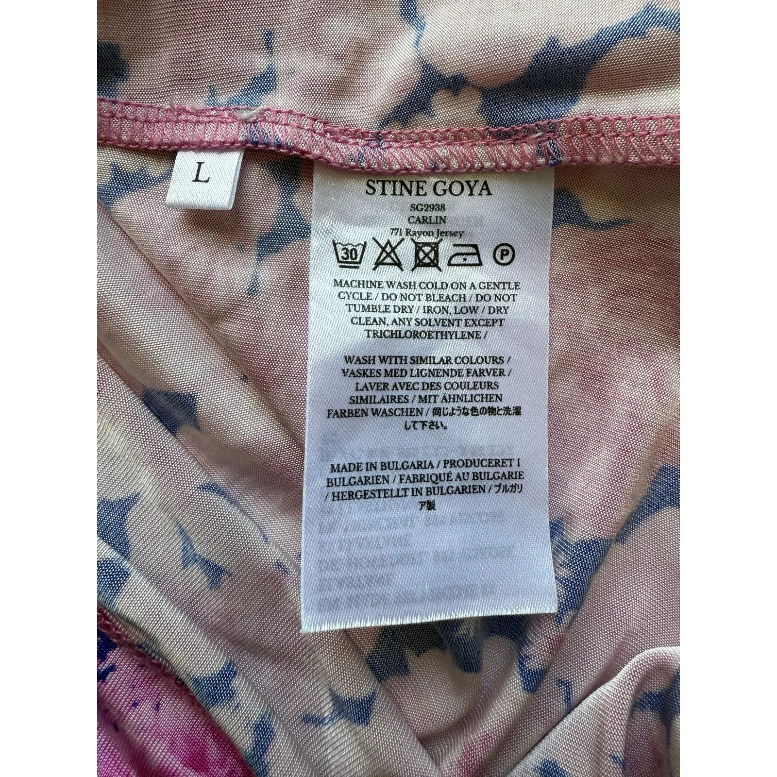 Stine Goya Carlin Top Rose Printed Size Large Pink - Image 8