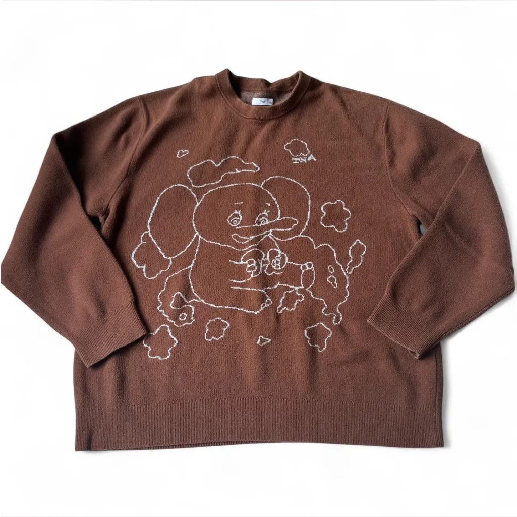 Aritzia TNA brown elephant sweater Size L - Image 2