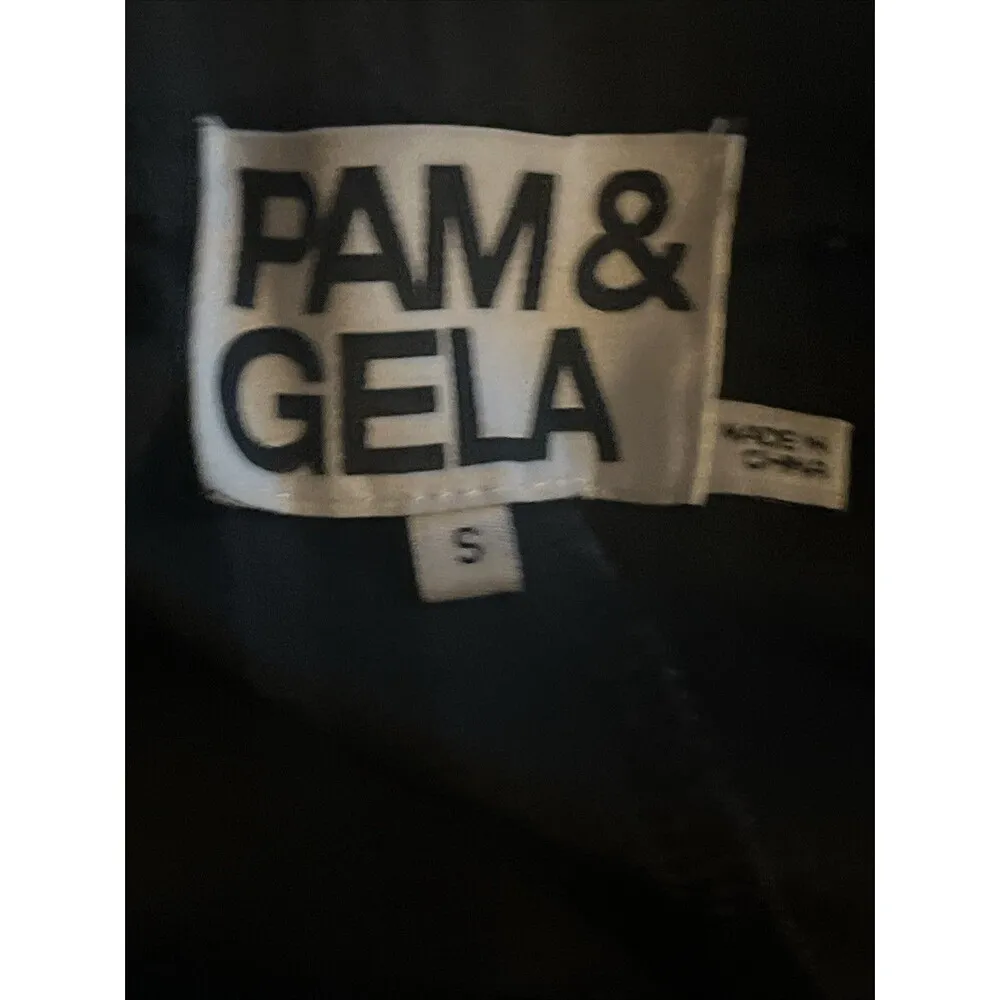 Pam and Gela Black And Yellow Track Pants Size small - Image 3