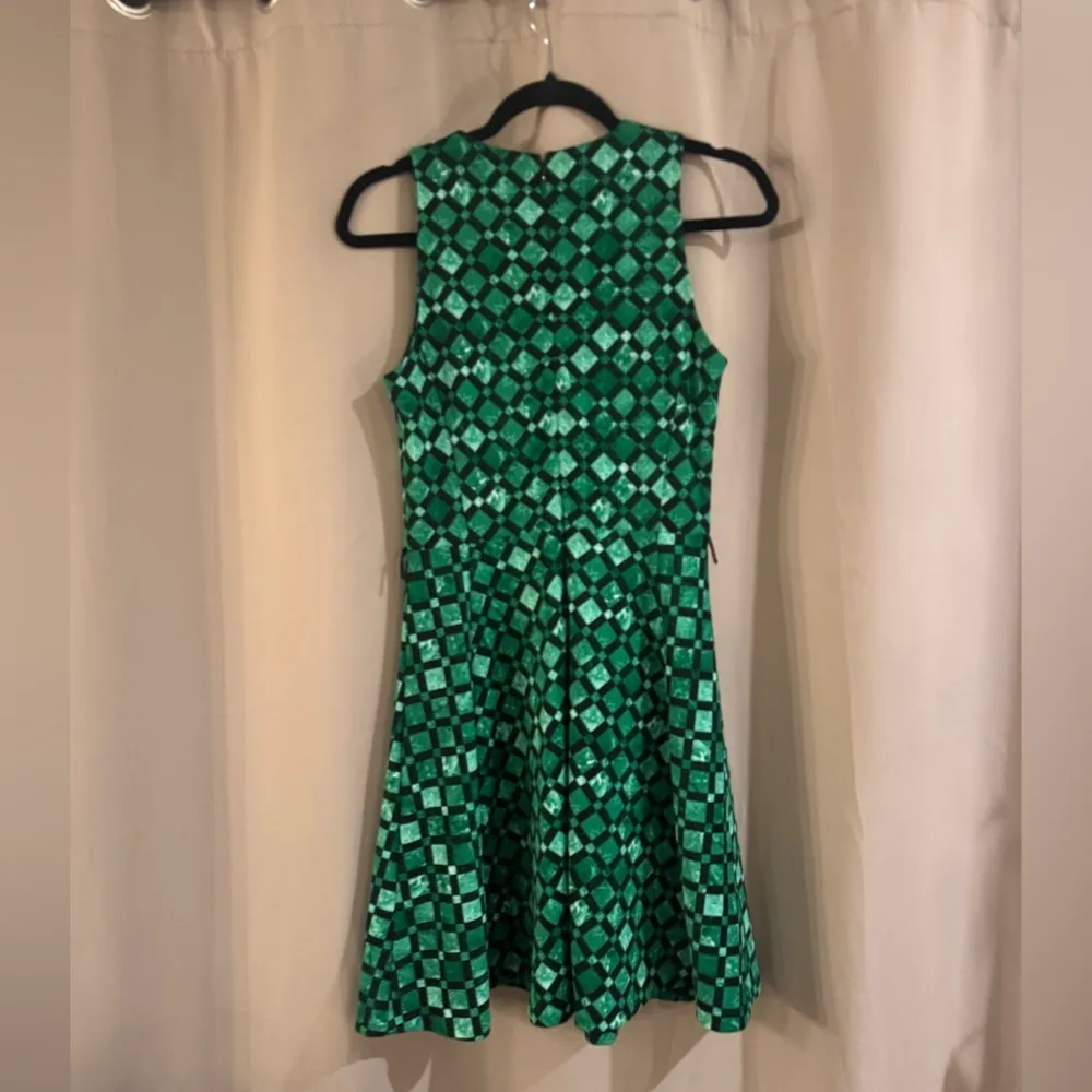 Michael Kors Green Patterned Dress - Image 2