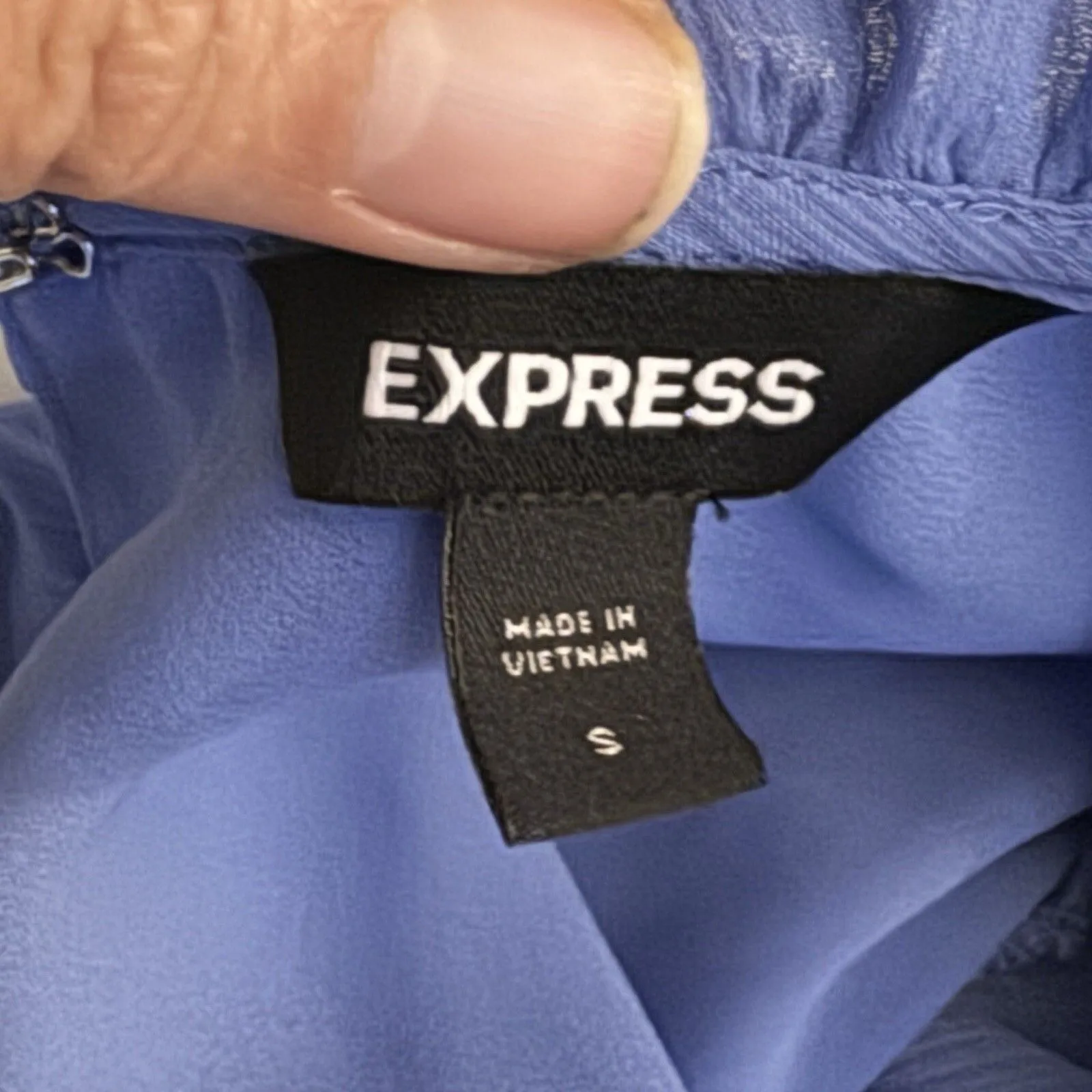 Express Womens Blouse Small Ruffle Puff Sleeve Preppy Boho Cottagecore Cottage - Image 13