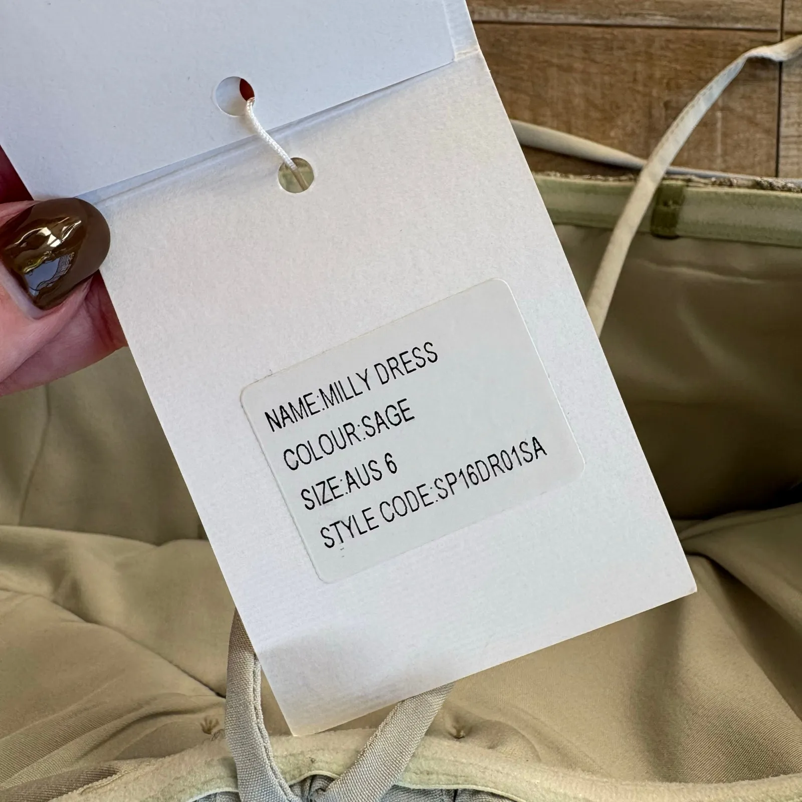 MISHA Collection Milly Sage Green Lace Corset Dress NWT Size XS - Image 5