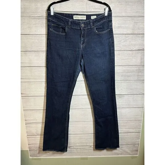 BKE Denim Dakota Bootcut Jeans Dark Wash Blue Stretch Women's Size 31 Long‎ - Image 4