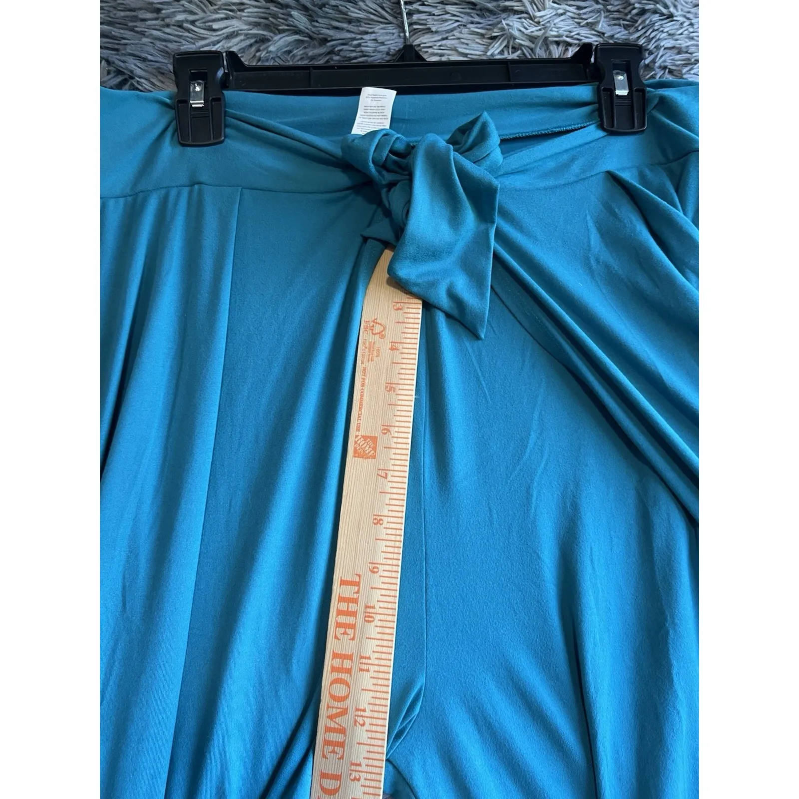 Freshwater Size XXL Bow Front Pull on Swim Suit Cover Up Pants Teal Blue - Image 6