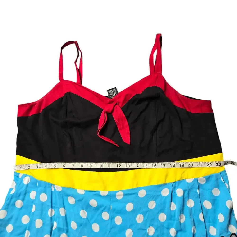 Torrid Disney Mickey Mouse Tie Front Women's Romper Size: 4 - Image 7