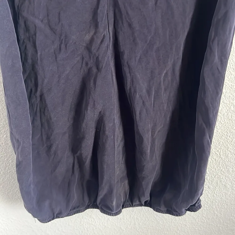 Ramy Brook 100% Silk Purple V Neck Blouse Medium - Image 4