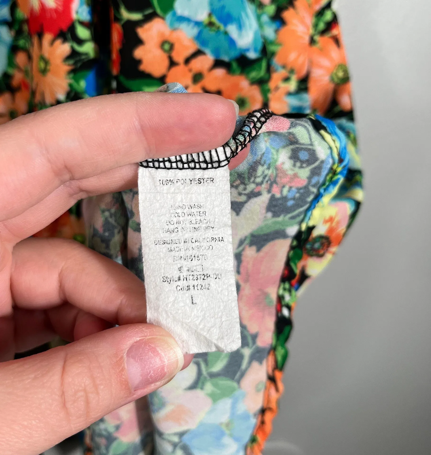 Boutique Colorful Floral Ruffle Sleeve Longline Babydoll Fit Tunic Top - Image 4