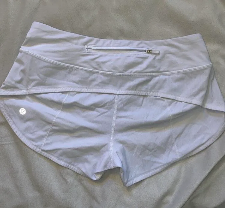 Lululemon White Speed Up Short 2.5” - Image 2