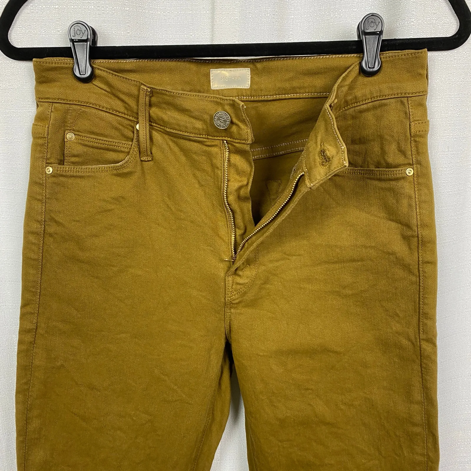 Mother The Mid Rise Dazzler Ankle Fray Jean in Play Date Brown Sz.29 - Image 7