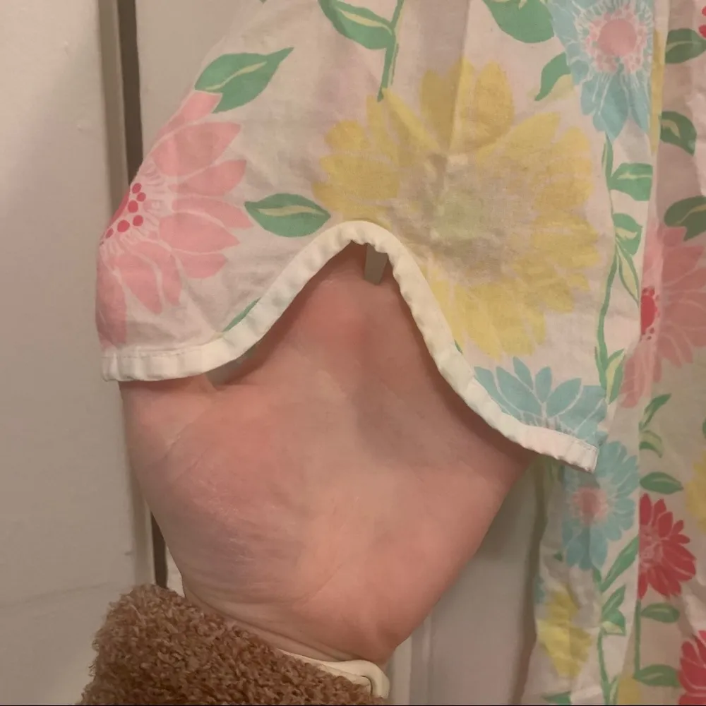 Lilly Pulitzer White Multi Color Floral Tunic Dress Size Small - Image 3