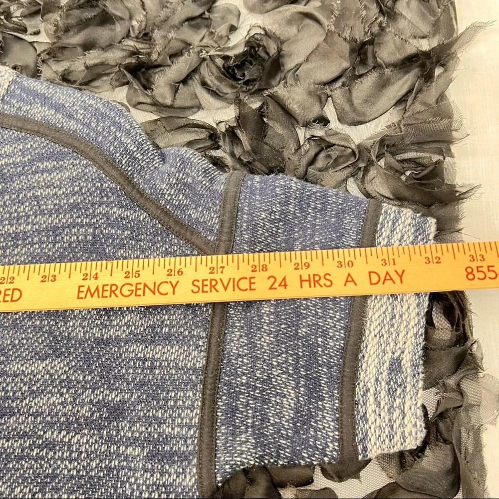 Madewell Knit Navy Blue Shirt Dress Women's Medium Casual Beachy Nautical Preppy - Image 7