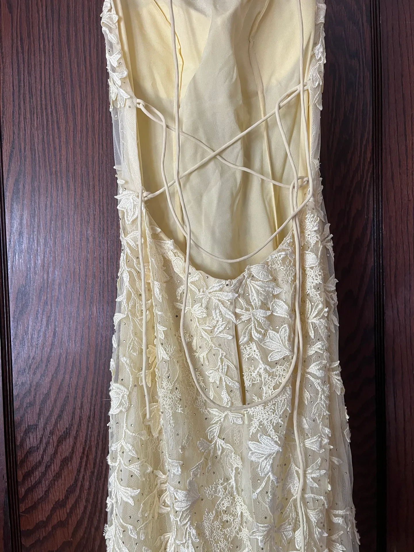 Light Yellow Prom Dress - Image 3