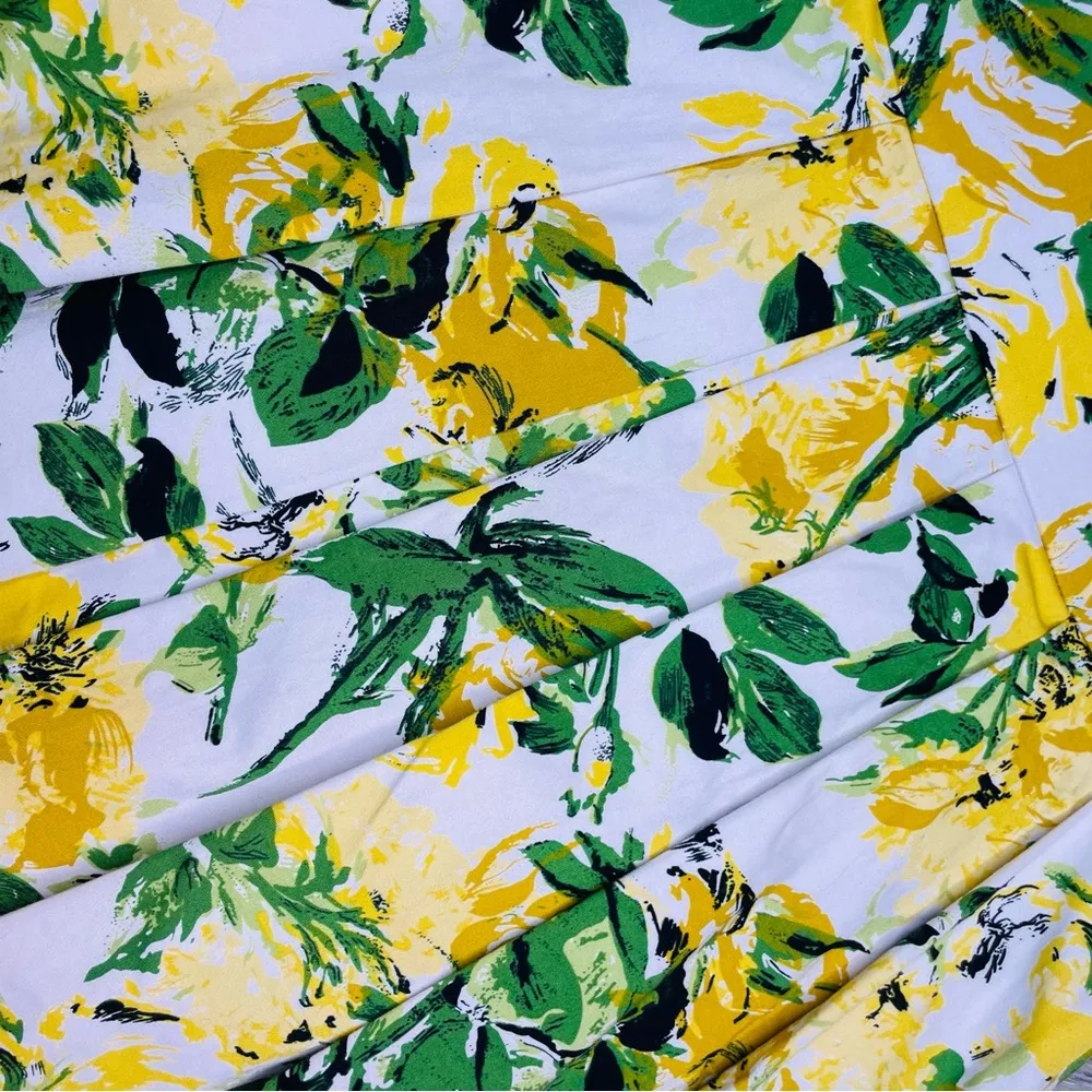 Jessica Howard pleated floral fun dress with ruffle collar size 10 - Image 4