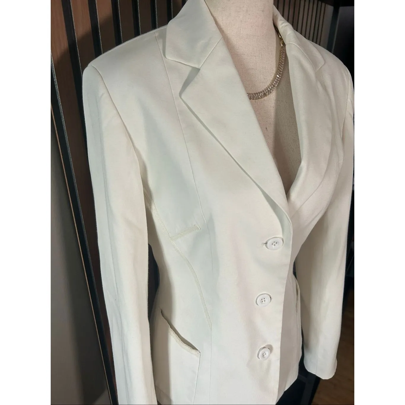 Etcetra white blazer size 6 classy white work blazer - Image 2
