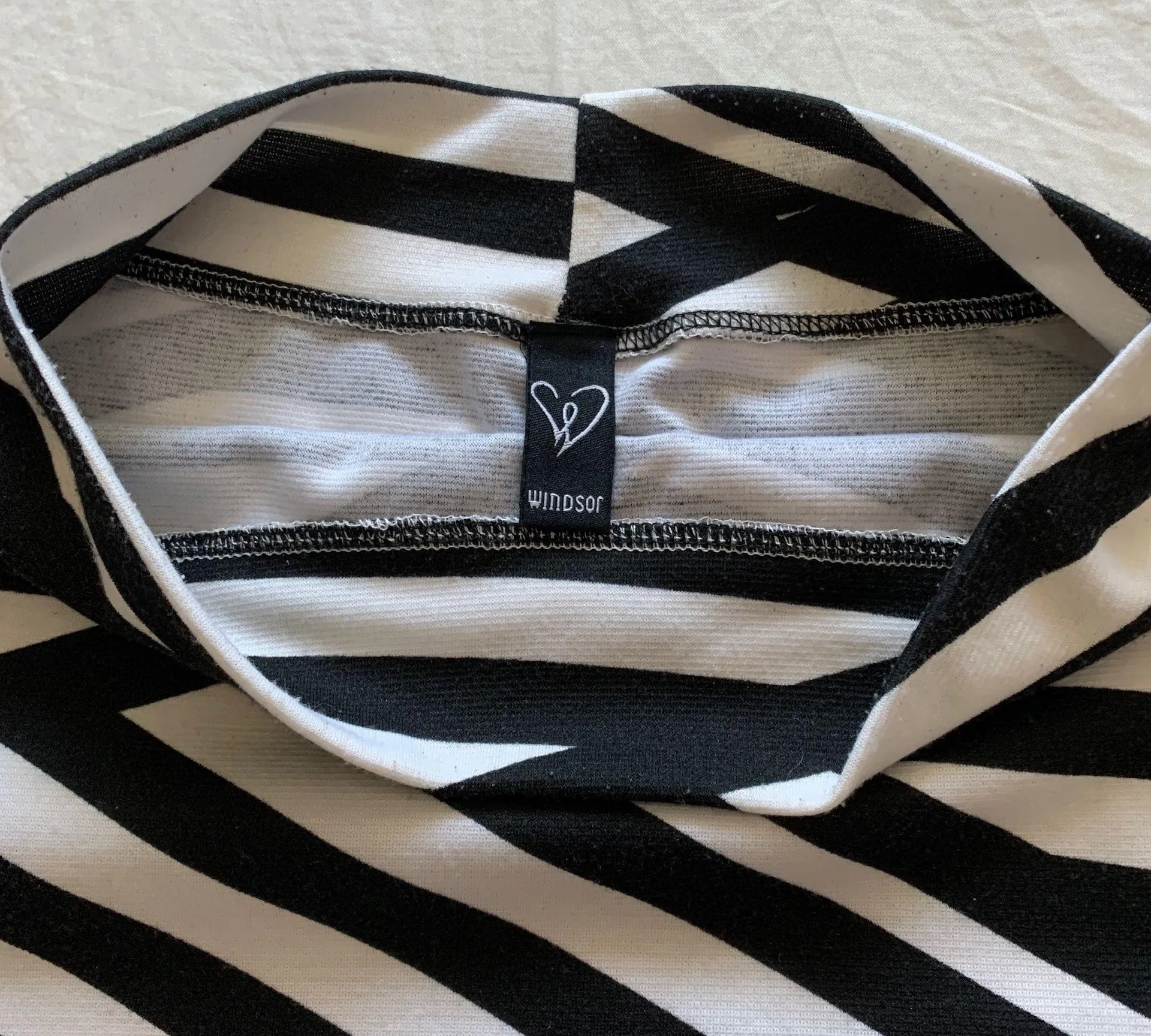B&W Striped Patterned Skirt - Image 3