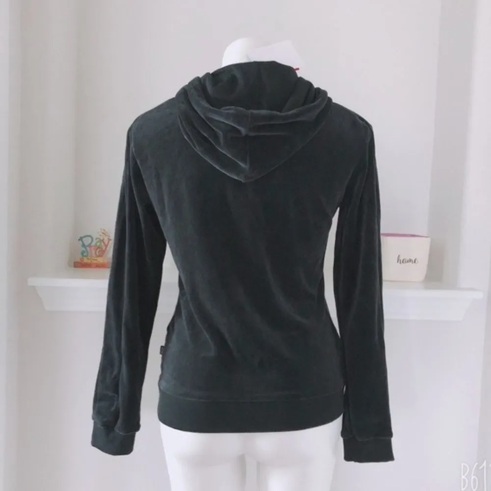 Essentials Cotton Furry Front Zip Hoodie/Jacket in Black Size S NWT - Image 4