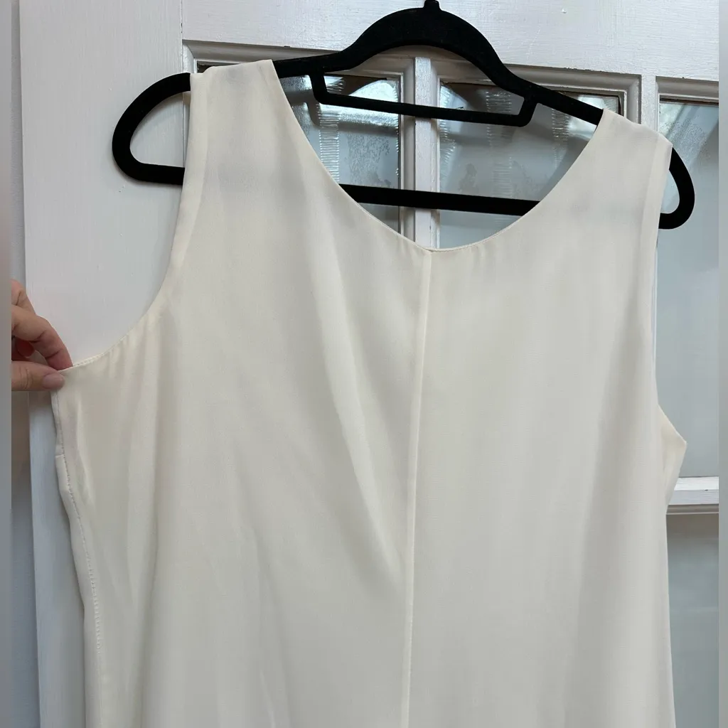 Vintage Midnight Velvet 80’s White Midi Dress Embroidered Sequin Wedding Size 16 - Image 9