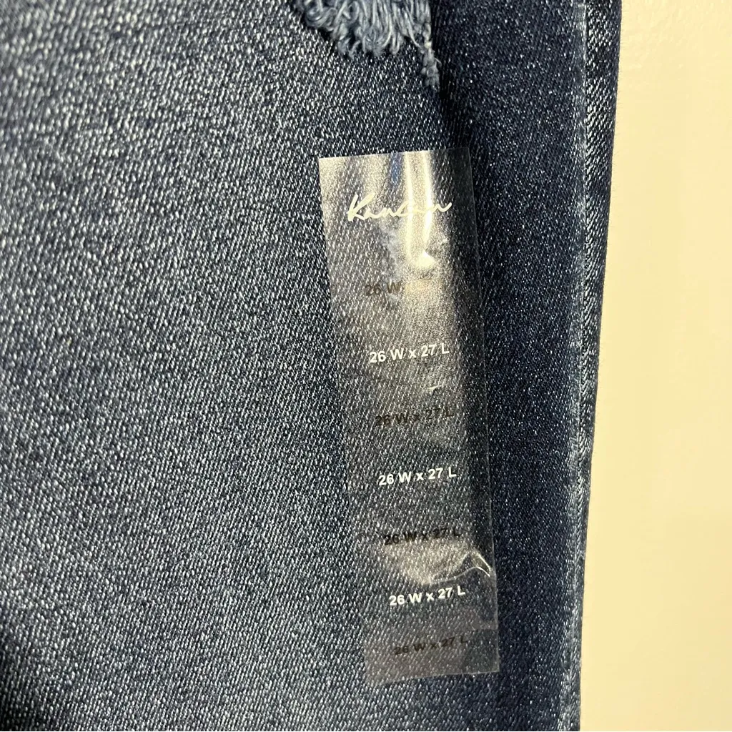 KanCan High‎ Rise Boyfriend Jeans Distressed Size 26 Blue - Image 9