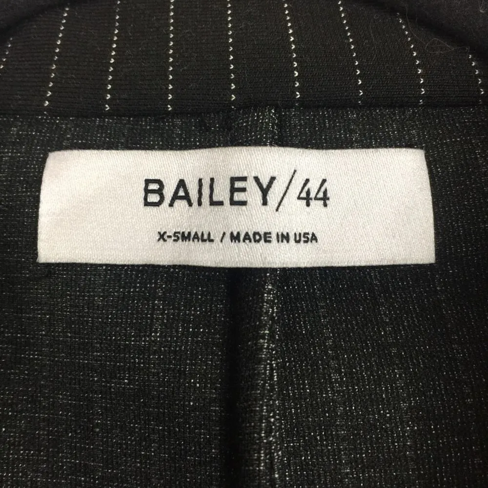 NWT Bailey 44 Striped Boyfriend Blazer XS Black Ponte Jackpot - Image 7