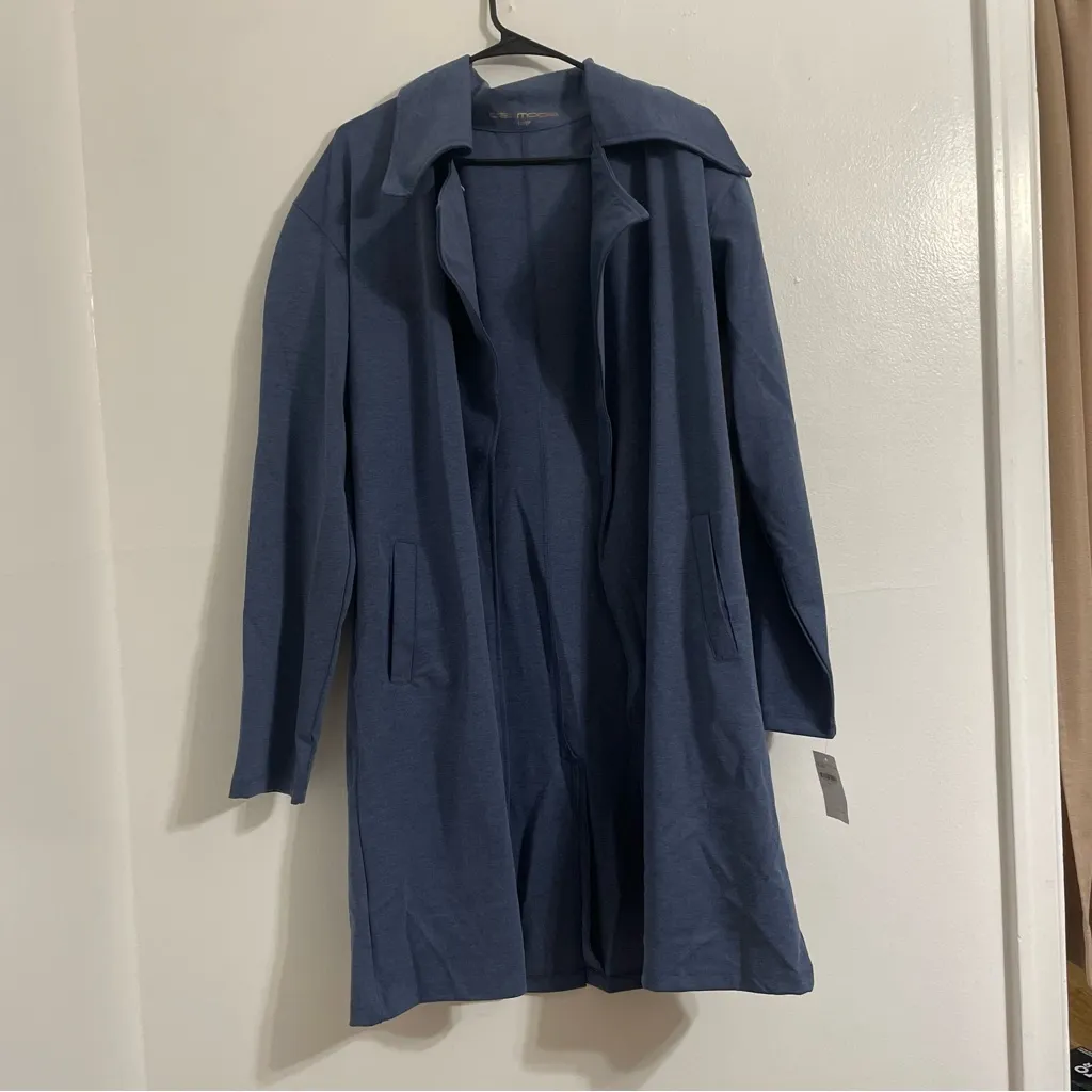 NWT Dai Moda Suzzane Sugarbaker Duster/Coat | Size: Large Blue - Image 2