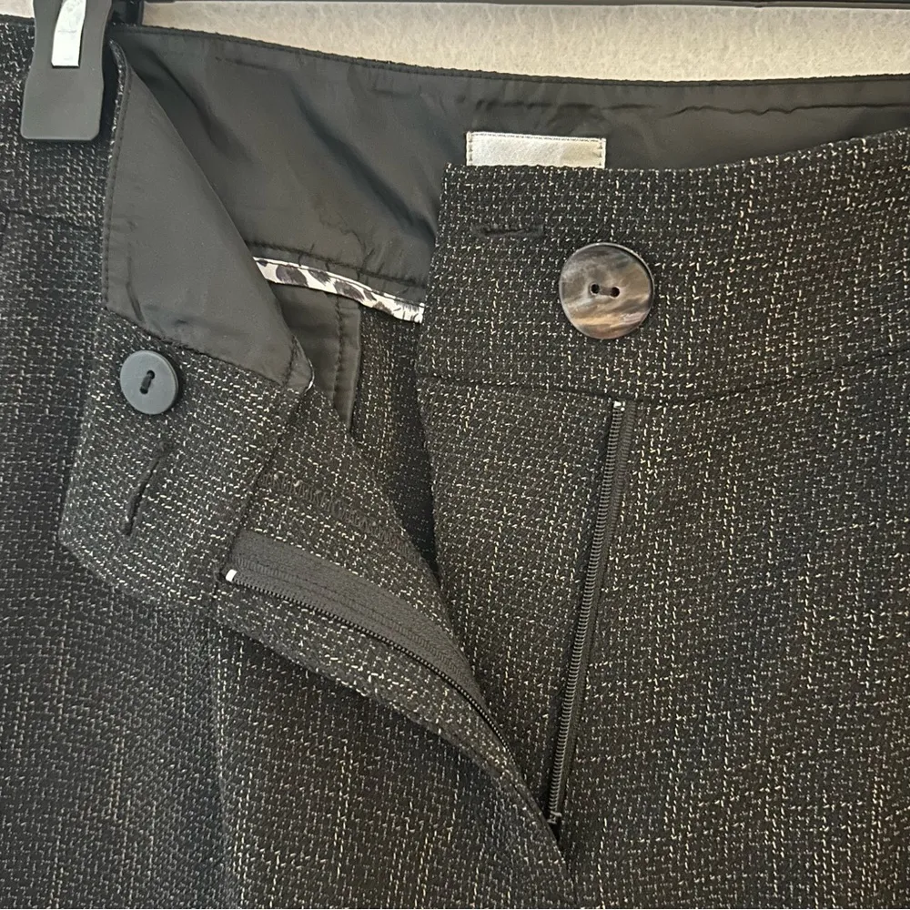 NWT Chico’s Women’s Pants Trousers Wide Leg Textured Black/Grey Size 3 or XL - Image 10