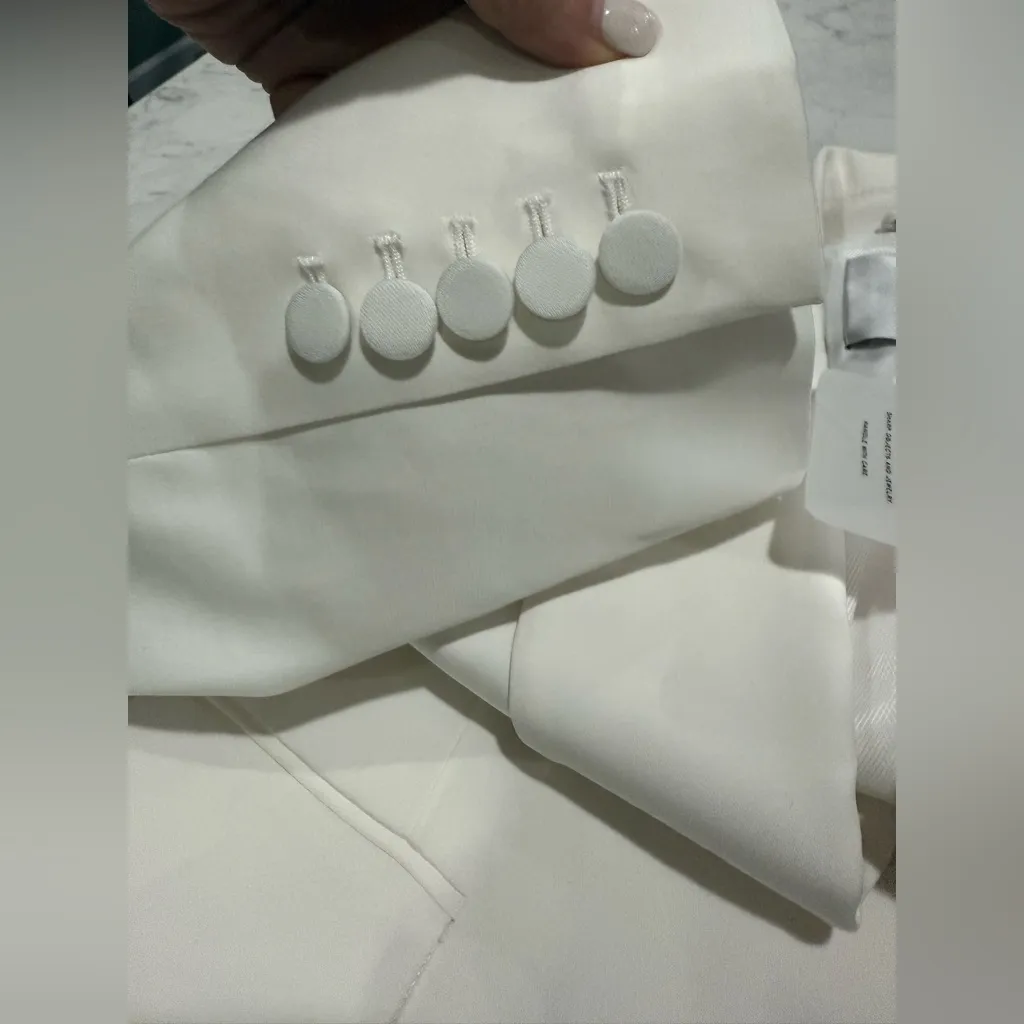 NWT A.L.C. ALC‎ Caleb Soft Suiting Jacket White Sz 4 $895 - Image 8