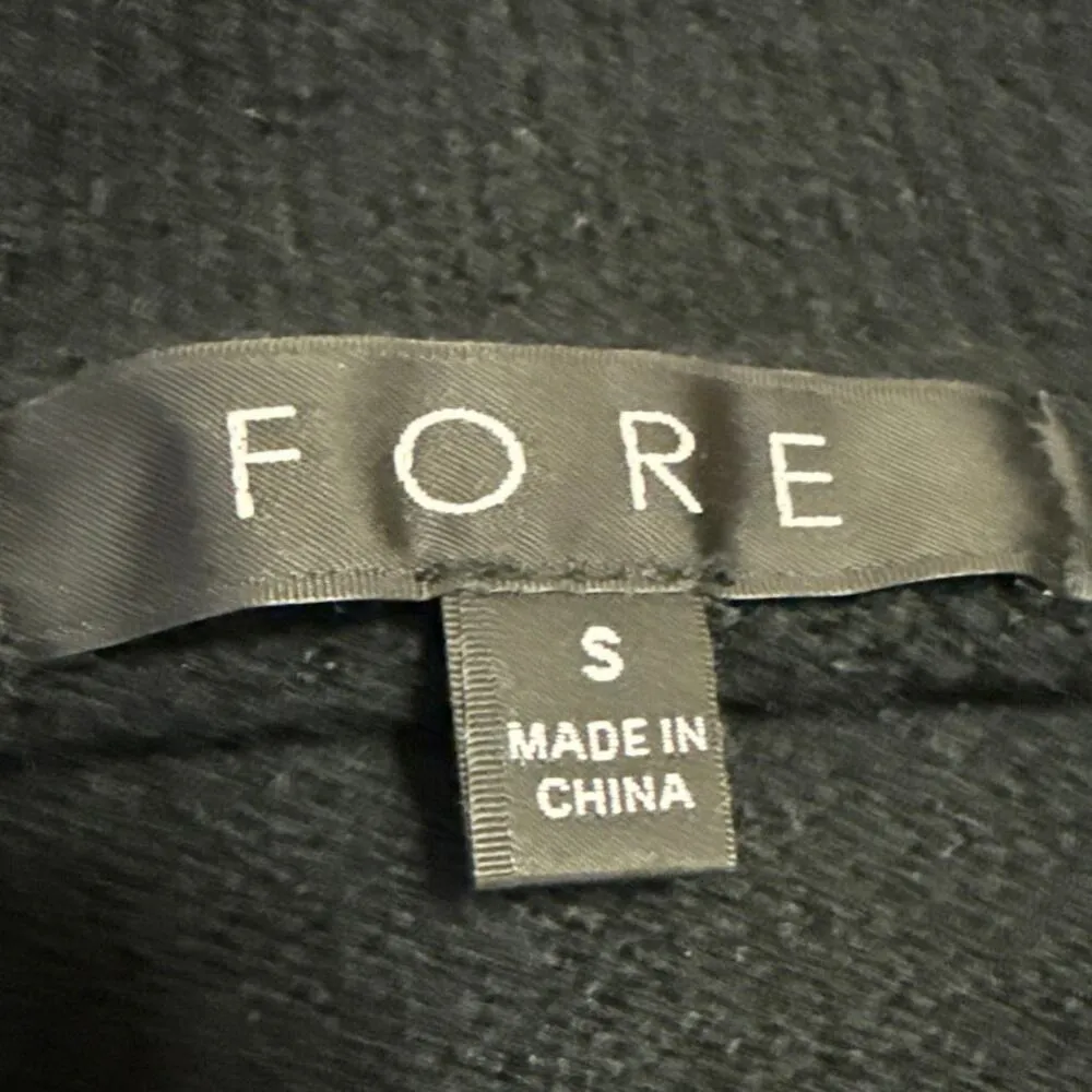 Fore Women's Black Long Sleeve Pearl Beaded Knit Mock Neck Sweater Tunic Top S - Image 5