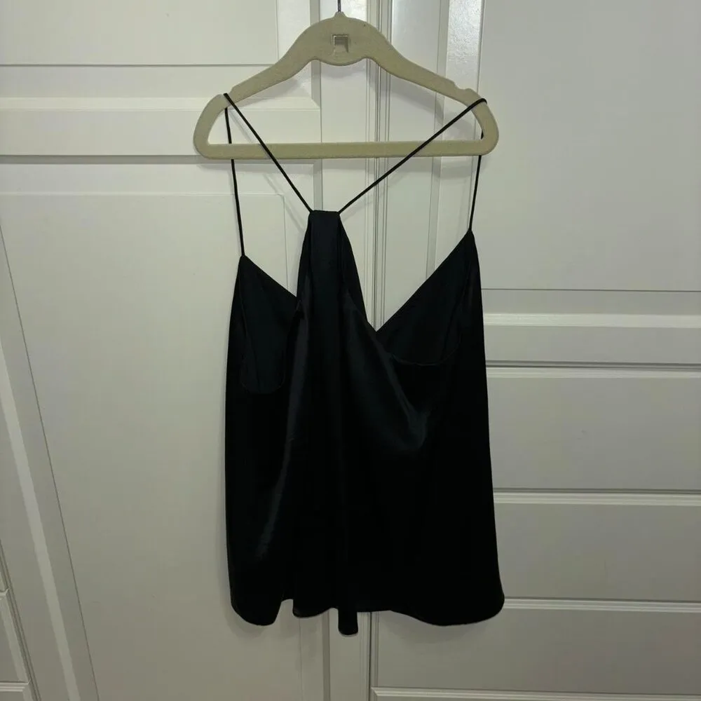 Brooks Brothers  black 100% Silk Charmeuse Cami Size - Image 4