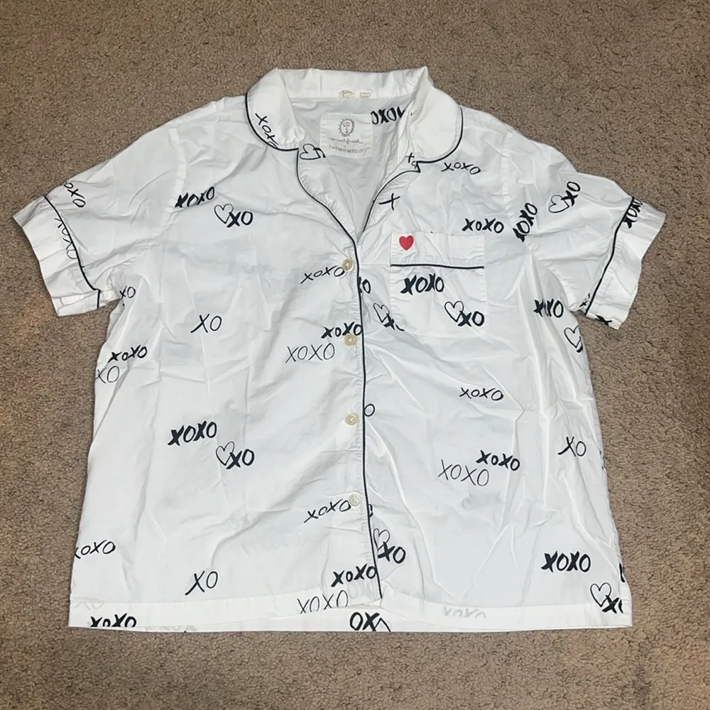 Printfresh x The Mom Edit TME Short Sleeve Pajama Sleep Set Hugs & Kisses Large - Image 5