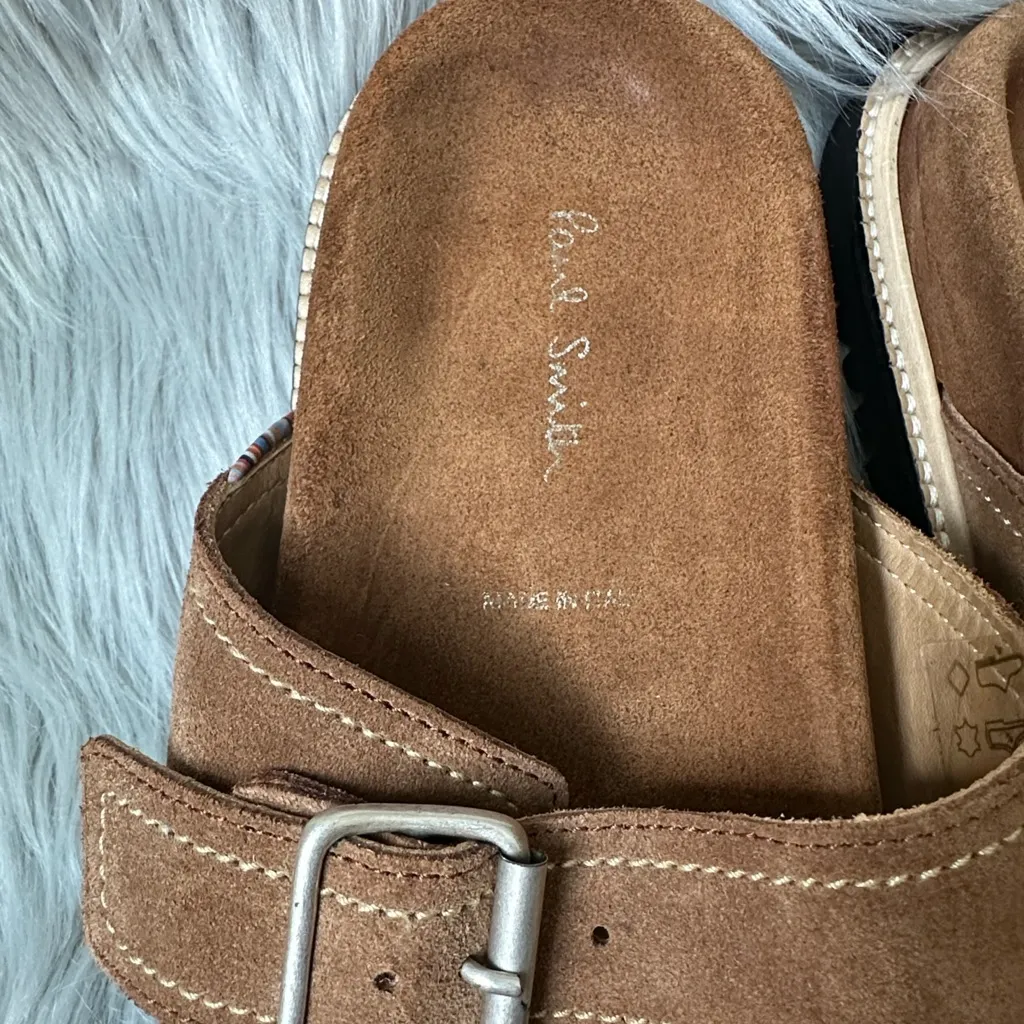 Paul Smith Brown Sandals with Buckle Straps Size 8 - Image 2