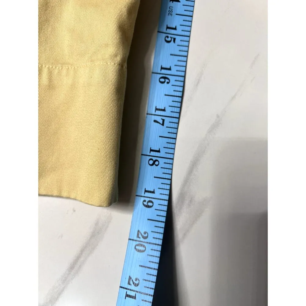 Lauren Ralph Lauren Cropped Wide Leg Jeans Yellow High Waisted Size 14 Lagenlook - Image 7