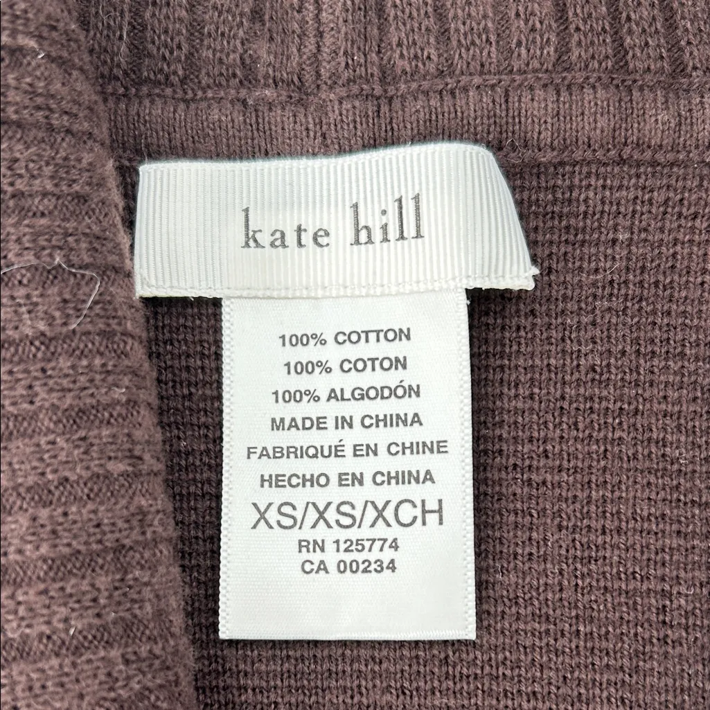 Kate Hill Brown Cardigan Sweater - Image 3