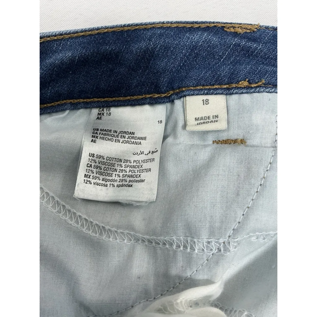 Womans Style & Co Bootleg Blue Jeans 18 - Image 4