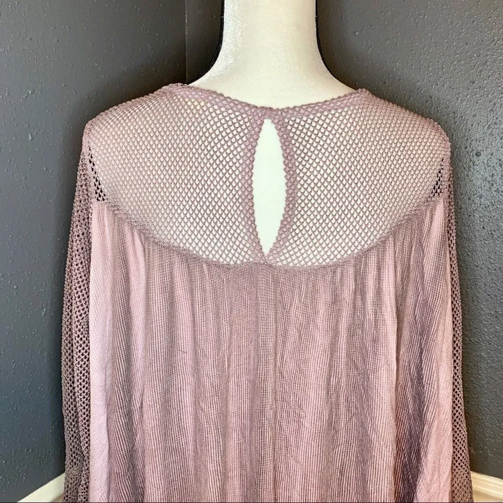 Altar’d State mesh long sleeve tunic top - Image 4