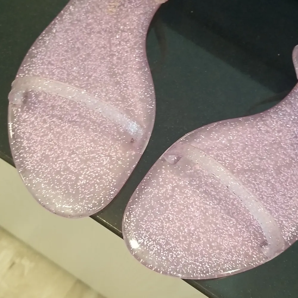 💕STUART WEITZMAN💕 Sawyer Slide Dual-Band Jelly Flat Sandals ~ India Pink 9 NWT - Image 9