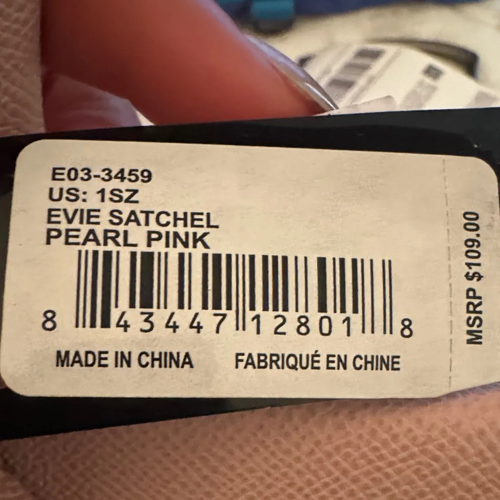 Bebe Blush Pink Satchel with Gold Accents - Image 7