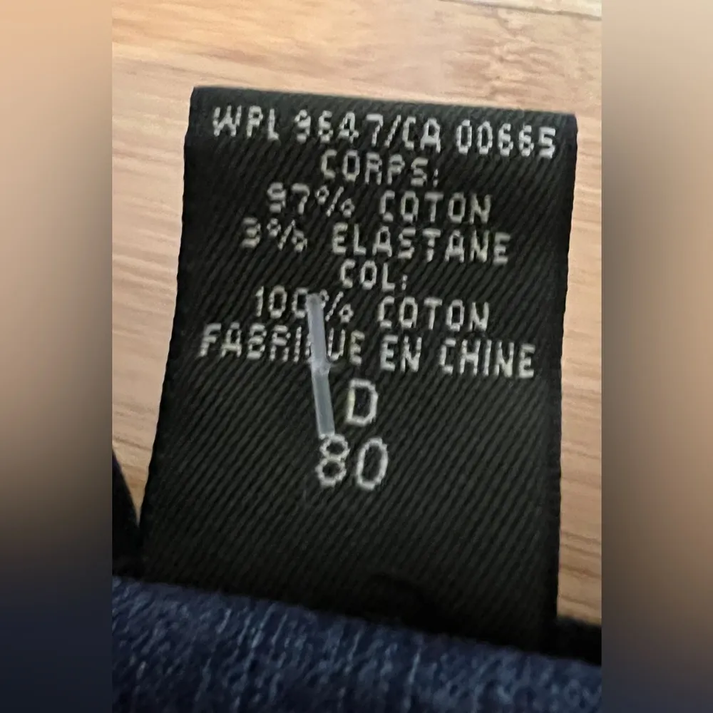 Eddie Bauer women’s Denim Snap Front Dress W/Black Velvet Collar|Size:PETITE 10 - Image 9