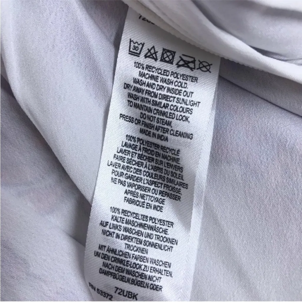 FRENCH CONNECTION Purple Pink Floral Halter Peplum Top Romantic Girlie Small New - Image 11