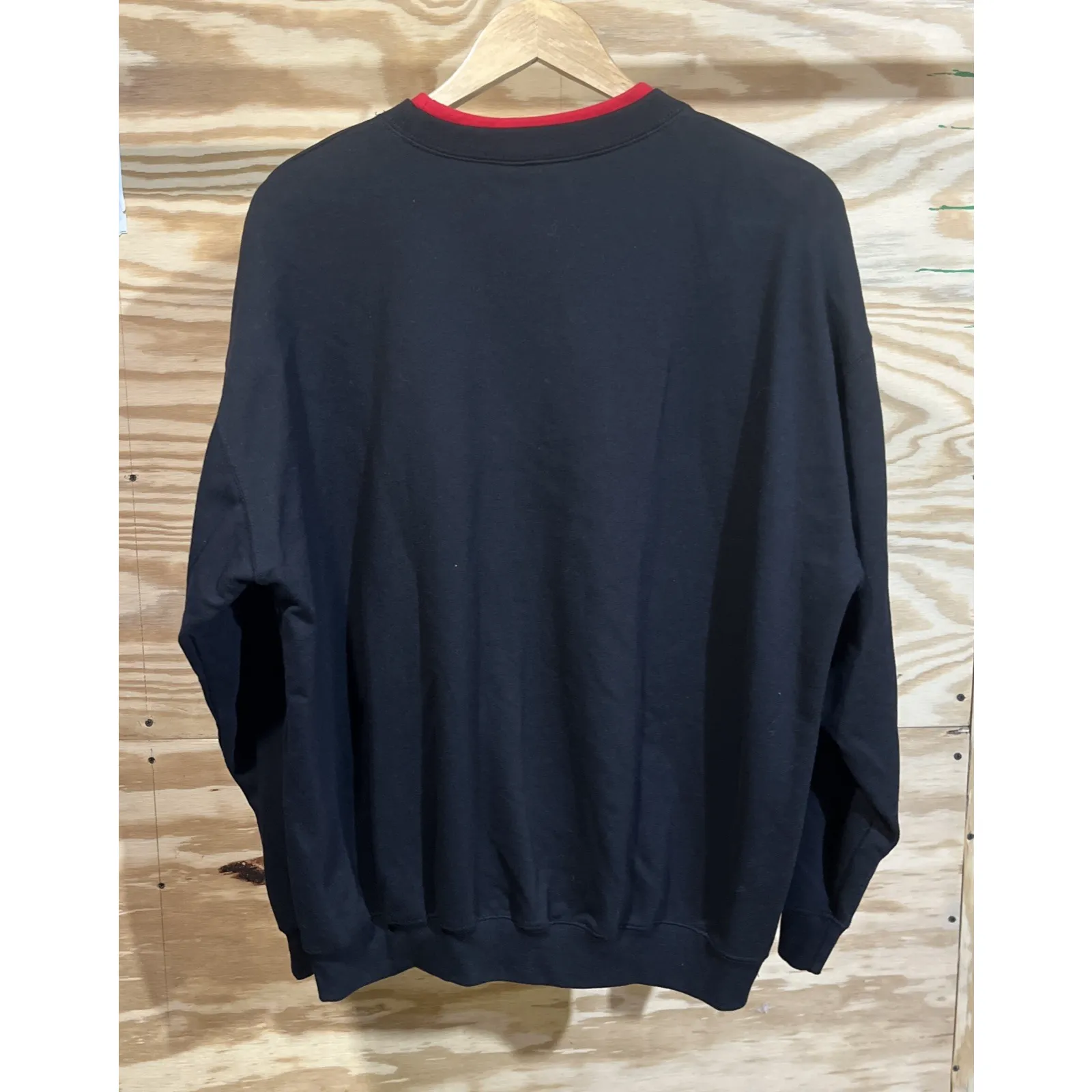 M & C Sportswear Black Bedazzled Embroidered Black Womens Sz 1X Christmas - Image 2