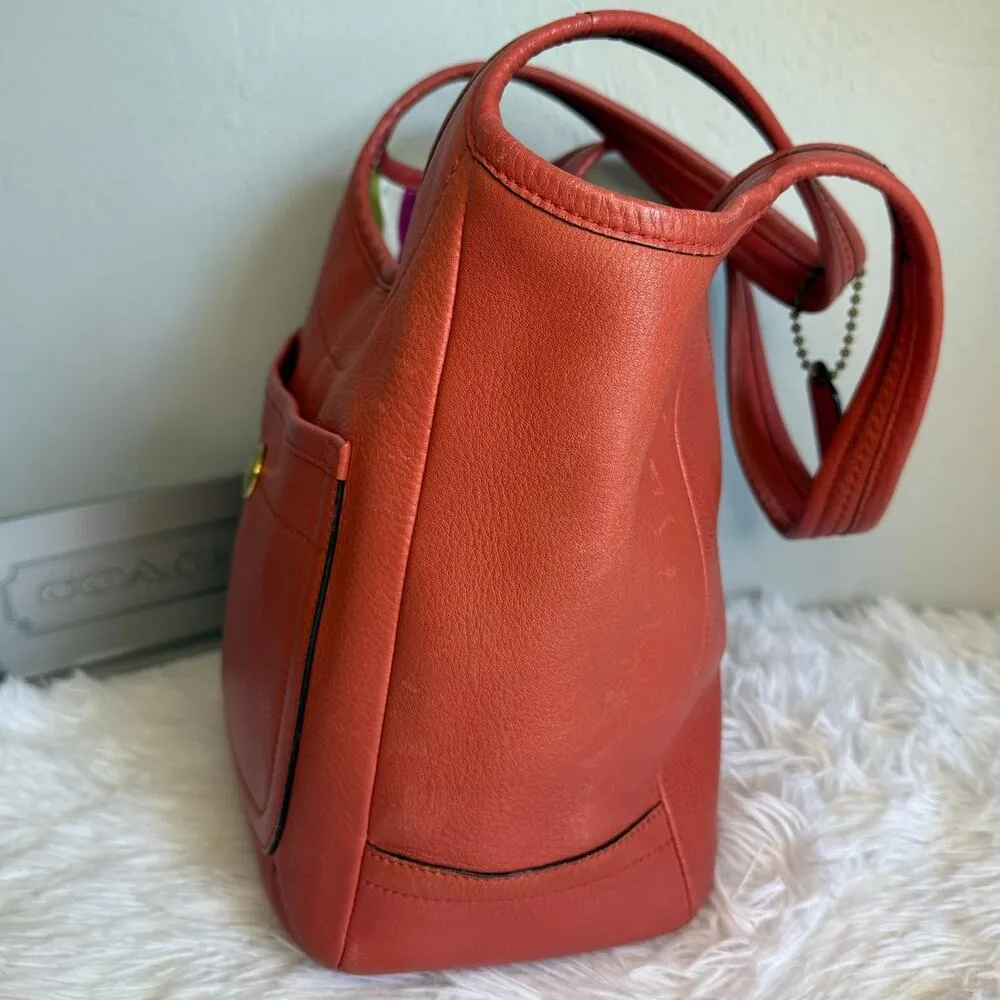 y2k COACH Legacy 11615 Red Ergo 2007 Shoulder Bag - Image 5