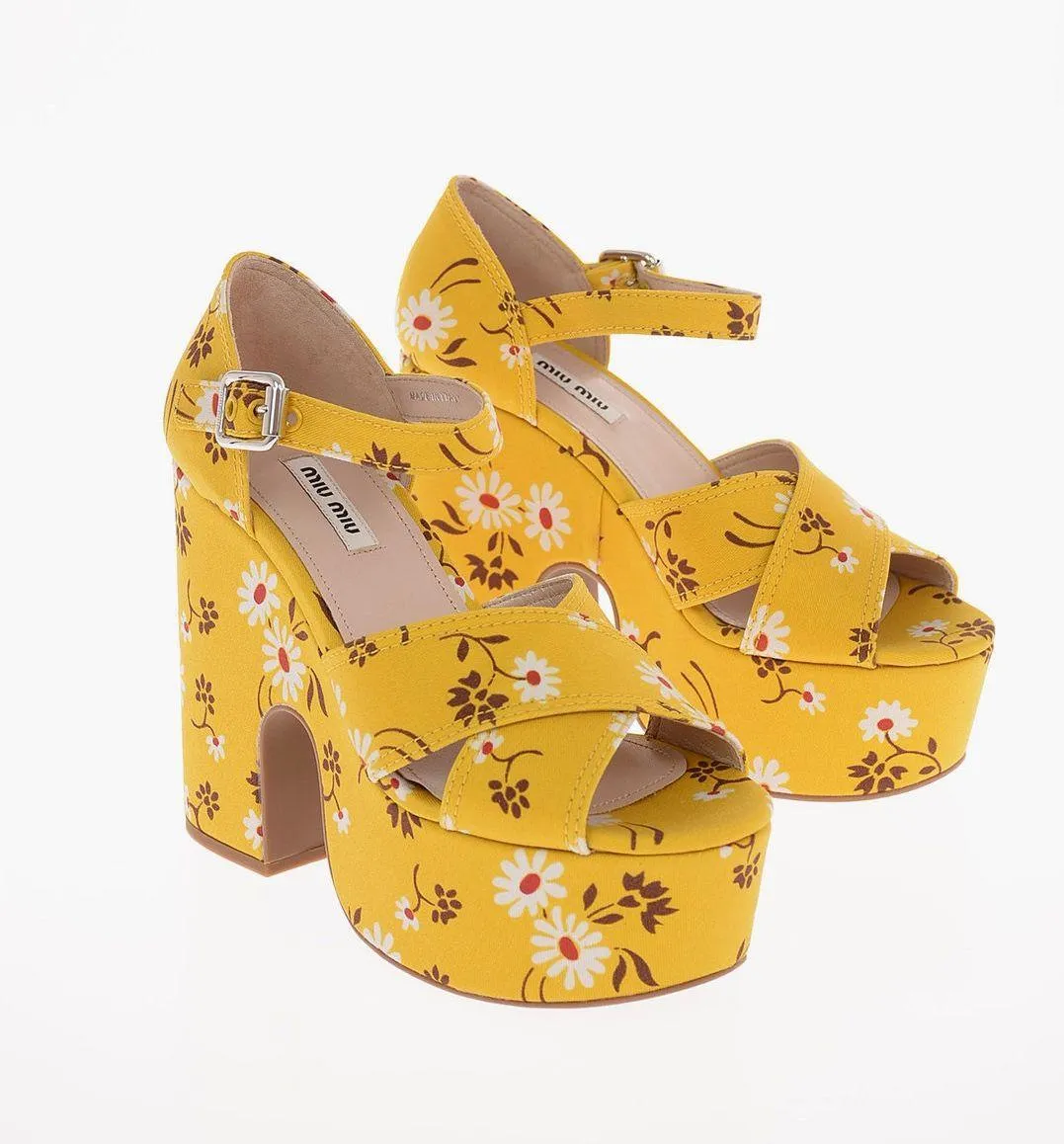 Miu Miu Daisy Platform Heels - Image 2