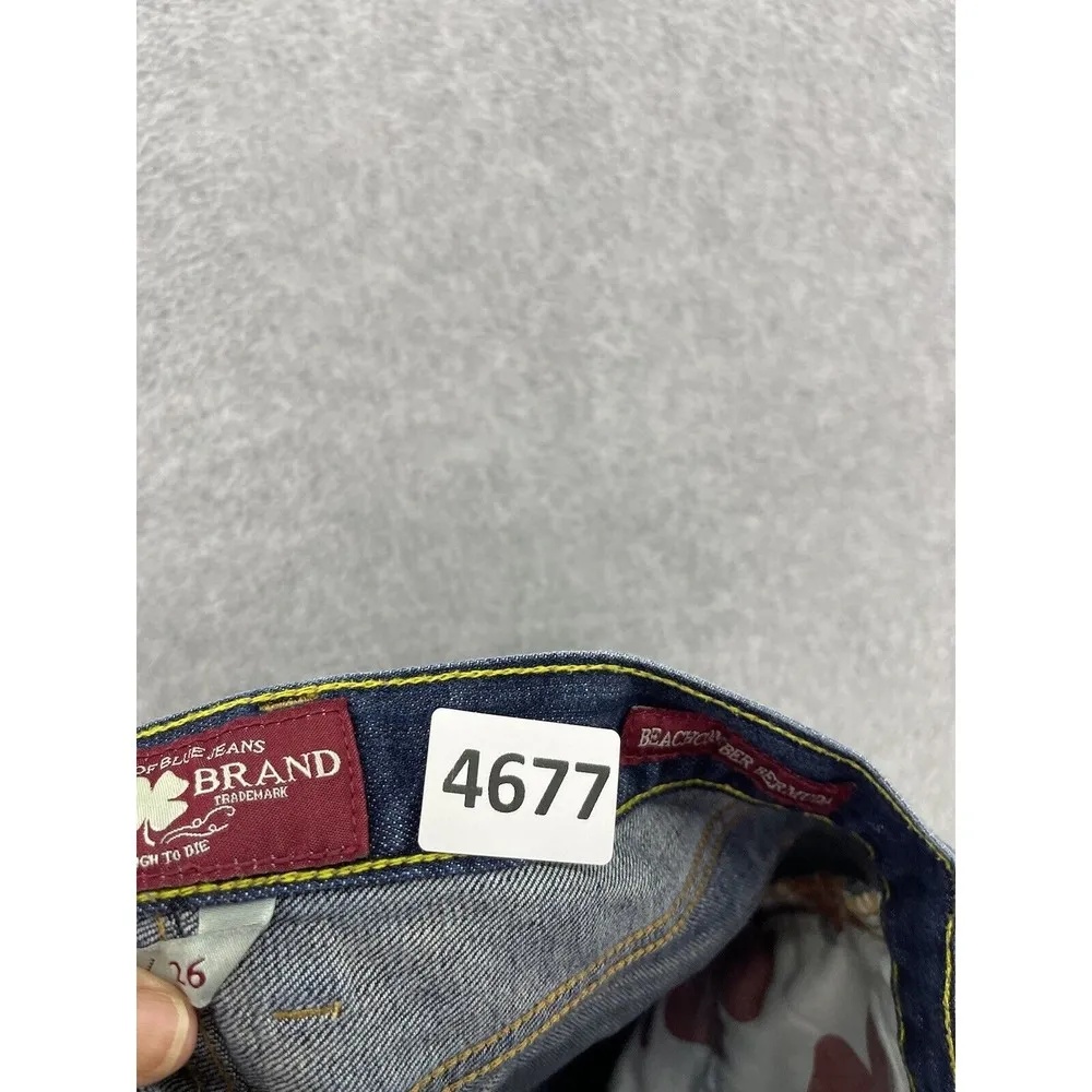 Lucky Jean's Women's Blue Denim Jean Shorts Beachcomber Bermuda Size 2 Dark Wash - Image 5