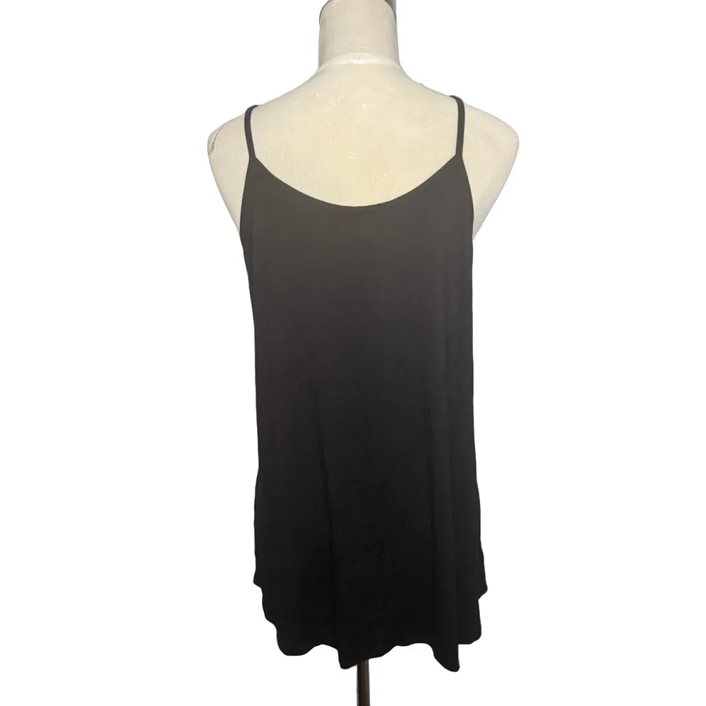 HEIMISH Black Relaxed Tie Front Camisole - Image 4