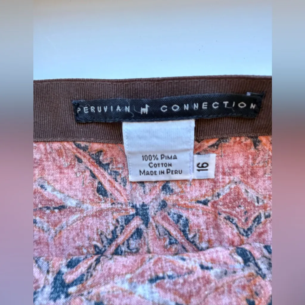 Peruvian Connection Pima cotton skirt.‎  Size 16 - Image 7