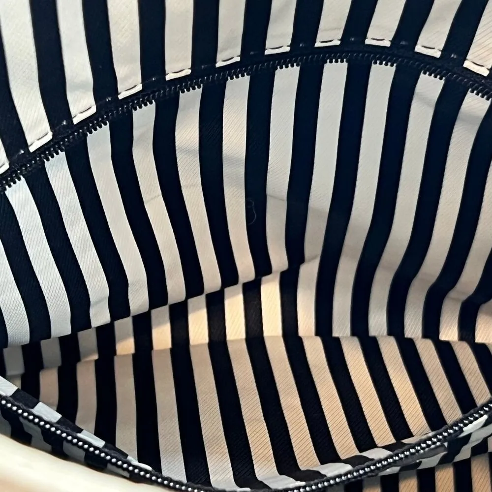 Kate Spade Southport Avenue Carmen Convertible Satchel Handbag Purse cream black - Image 10