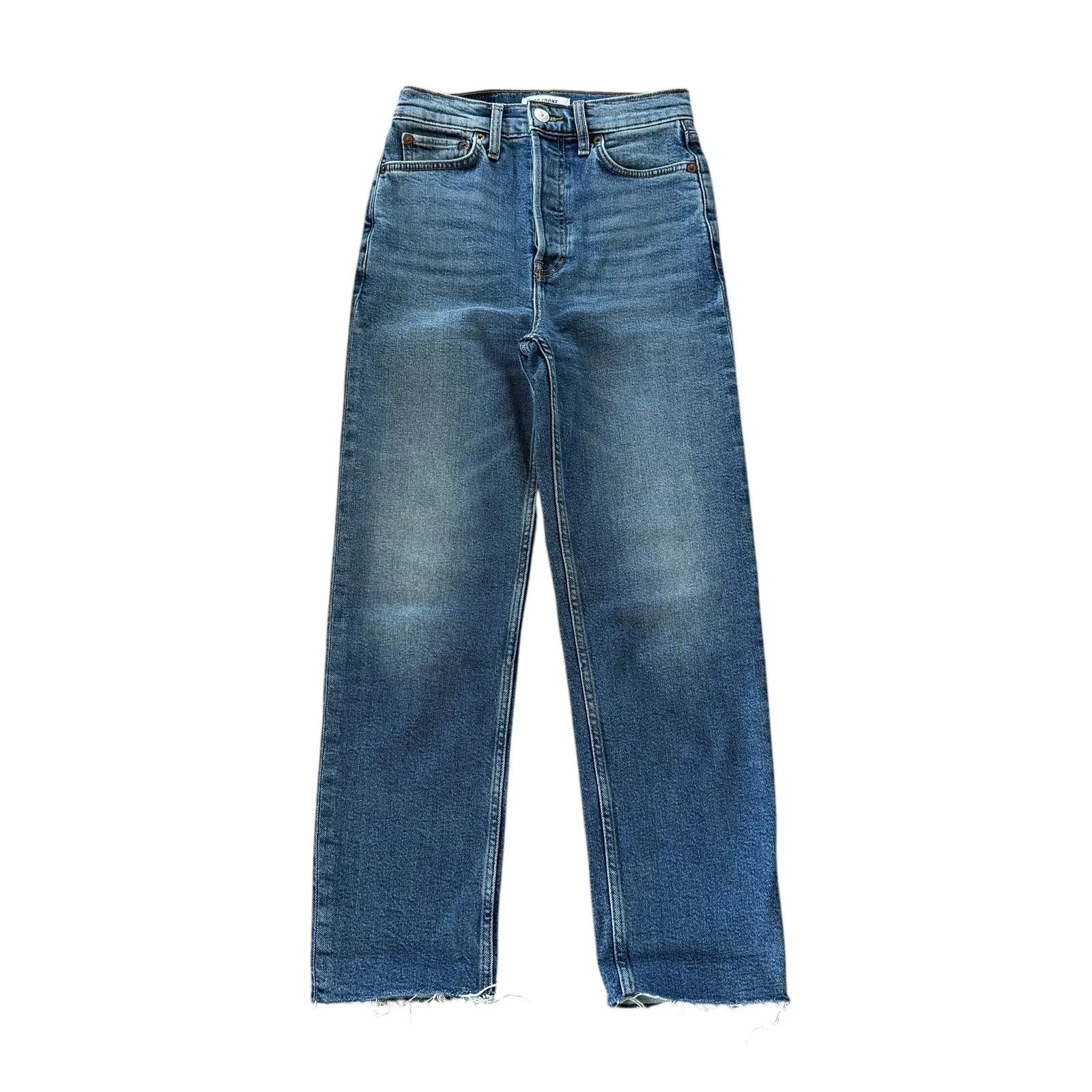 Re/Done Ultra High Rise Stovepipe Jeans - Image 3