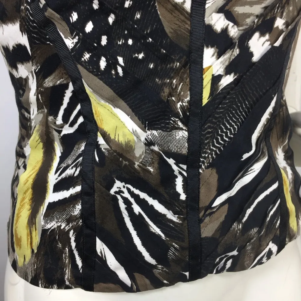 Bebe Multicolor Bustier Top Sweetheart Neckline XS - Image 8